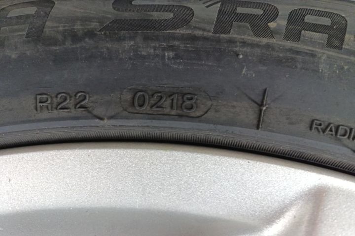 Set jante aliaj cu anvelope uzate 225/55R18 ET38 5X114.3 Mitsubishi O