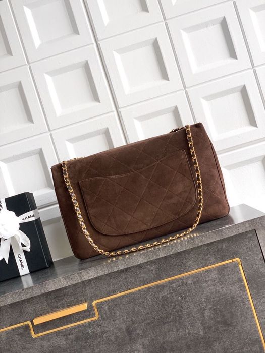Чанта Chanel естествен велур