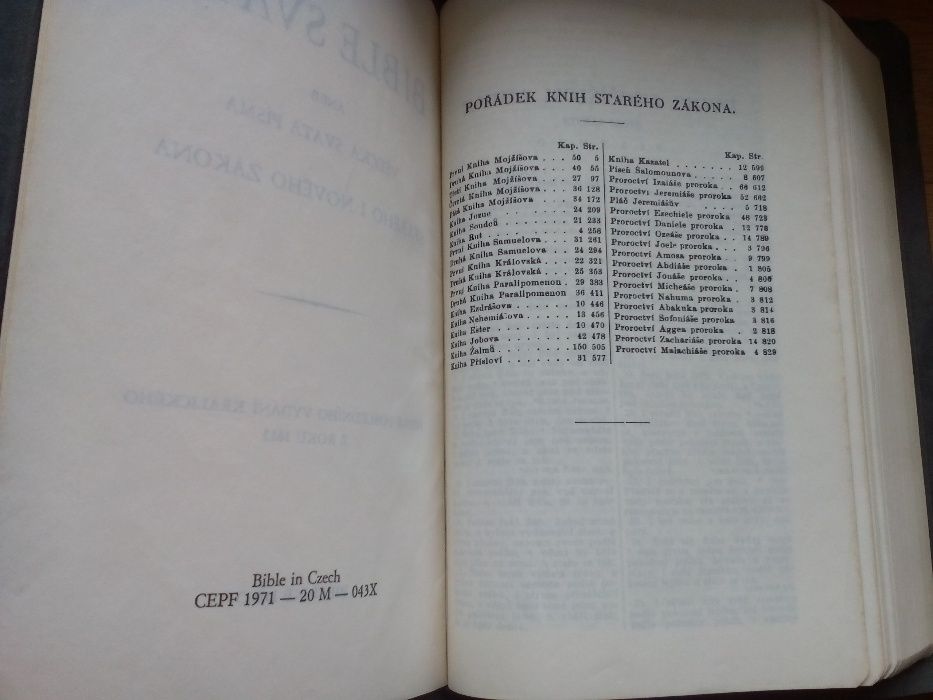 Библия на старочешки език