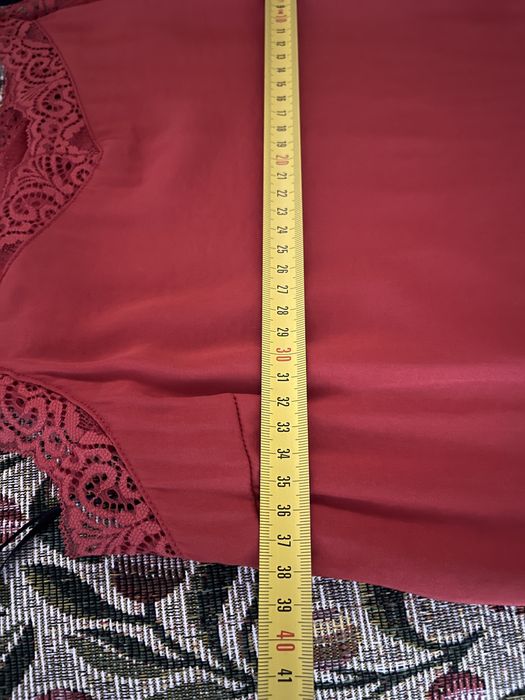 Maieu cu dantelă, Vila Clothing, oranj-roșu