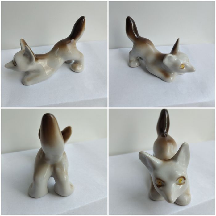 Статуэтки, фигурки СССР. "Лисичка", "Лев".