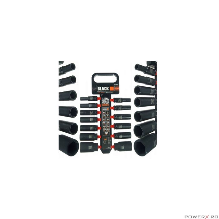 Trusa 13 tubulare de impact 10-32 mm Black