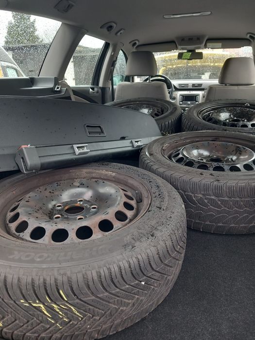 Roți vara 205/55/16 Jante otel VW  Skoda,si  195/65/15 vara hankook