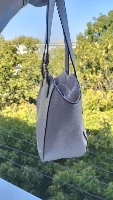 Geantă L.Credi München elegantă, gri, stare ca nouă