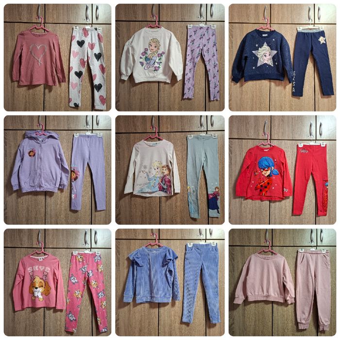 Disney комплекти с Елза и Ана, Габи, Пес Патрул, Калинката- 122 размер