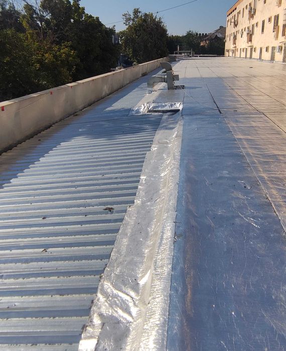 Монтаж кровли, кровельные работы, кровля, фольгоизол, профнастил НДС