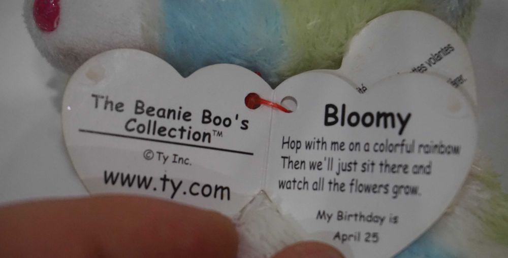 Лот от 4 Плюшени Играчки Beanie Boo's Yips Bloomy Stripes and Kale