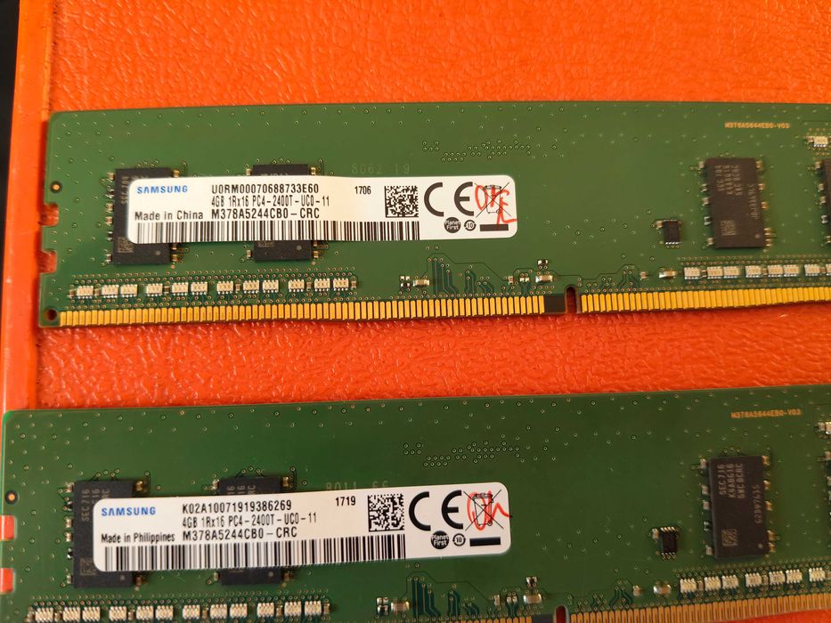 Rami 8Gb DDR4 pc Samsung 2400T dual chanel