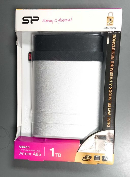 Брониран външен диск Silicon Power Armor A85, IP68, на 5 дни работа