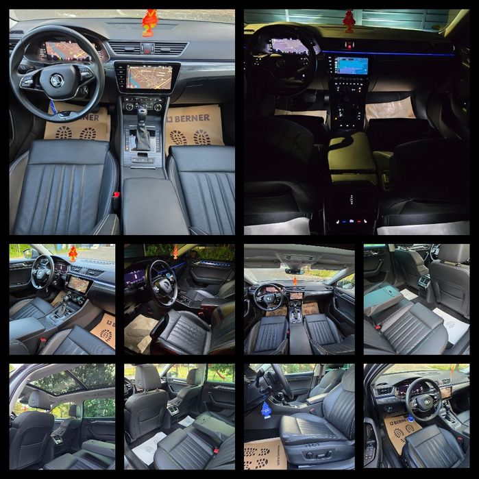 Skoda Superb Style 07/2021 DSG 2.0TDI  Virtual Cockpit Panorama Faruri Crystal Lighting Webasto Ventilație Camera Carlig Piele Ambientale Tabletă Eur6