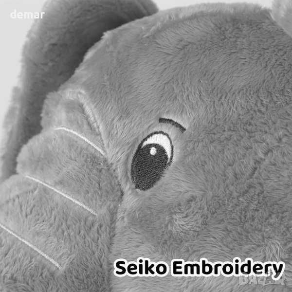 Плюшена играчка Sricam – сив слон