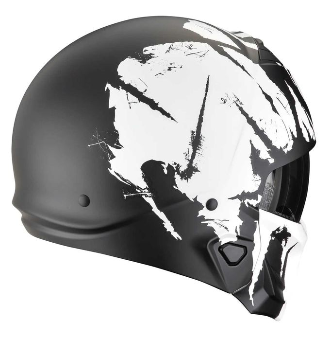 Мото каска Scorpion EXO-COMBAT II MARUDER  Matt Black-White