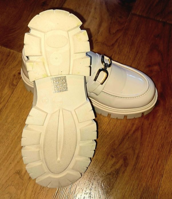 Mocasini dama bej, piele ecologica lacuitaa, casual