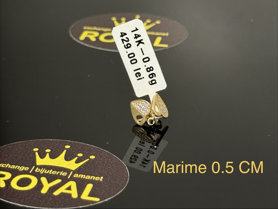 Bijuteria ROYAL : Cercei AUR 14K / 0.86 GR