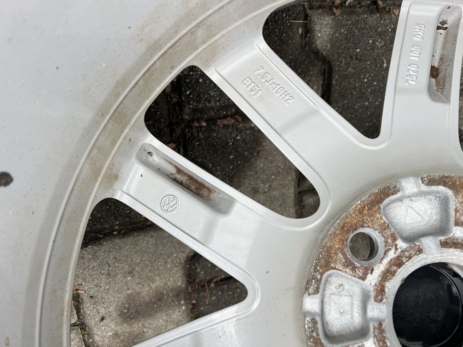 Jante 5x112mm, anvelope iarna 225/40 R18, VW Golf 5/6/7/8, Touran, Eos