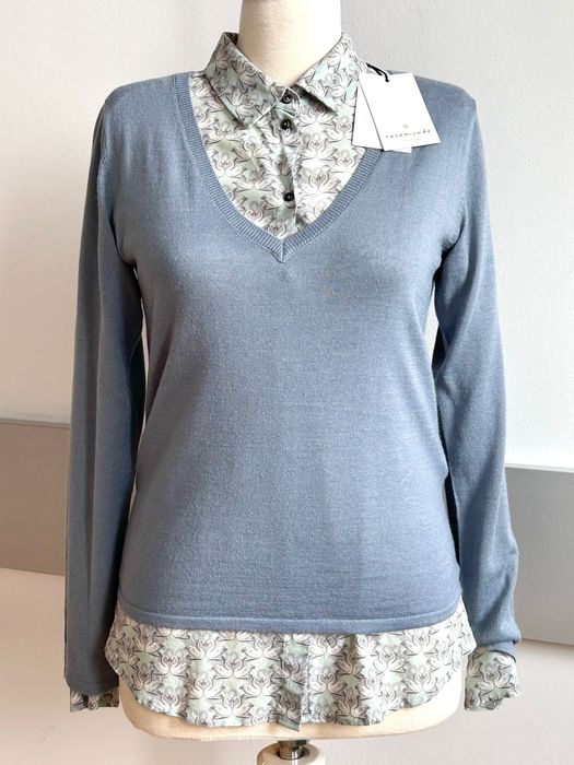 Rosemunde new merino blouse нова хубава блуза фино плетиво