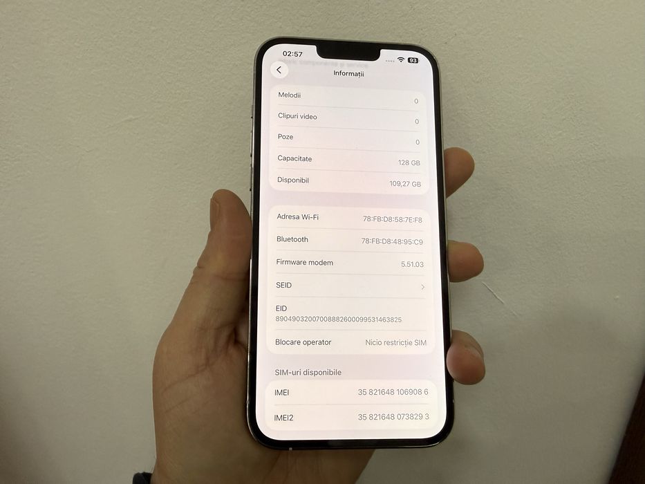 Iphone 13 Pro Max, 128 gb, White