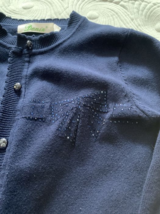 Кофта школьная на пуговицах для девочки