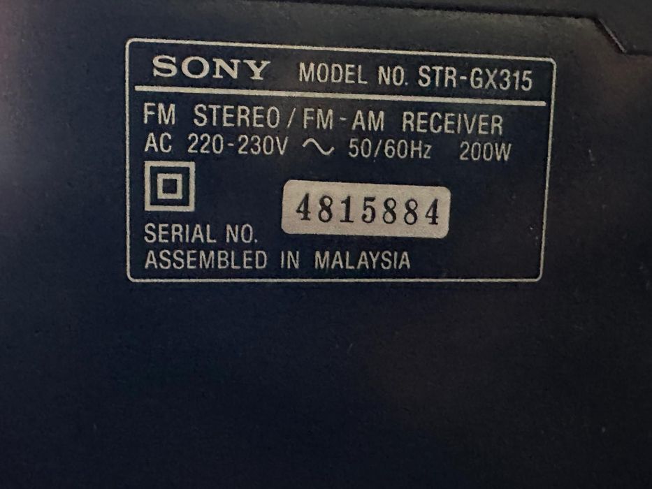 Sony уредба усилвател +колони