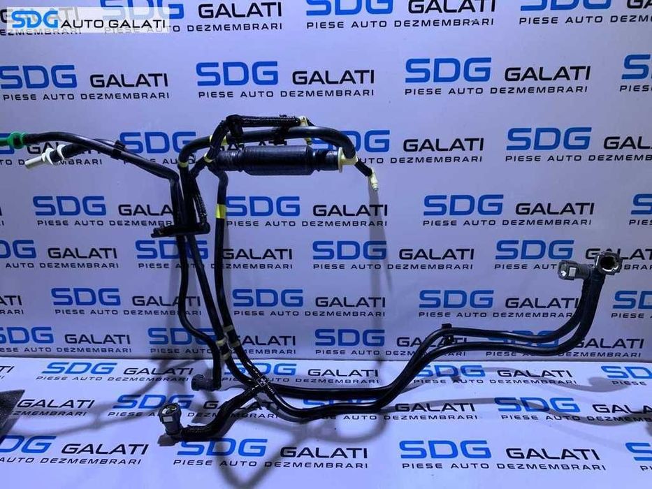 Instalatie Furtun Furtune Conducta Conducte Alimentare Combustibil Rampa Injectoare Tur Retur Peugeot 207 1.6 HDI 2006 - 2012 Cod 9635692580