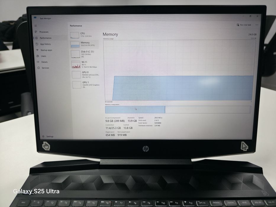 HP Pavilion Gaming 15 — i5 10-avlod / GTX 1650 / 24GB / 512GB NVMe