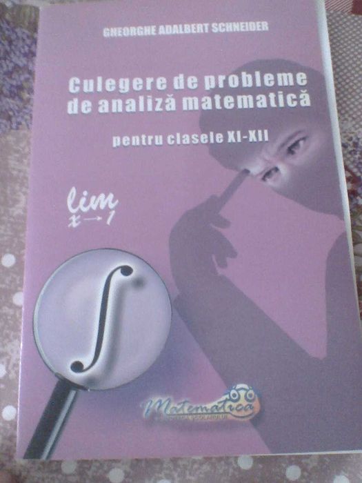 manuale si culegere matematica clasa XI-XII Ganga Burtea Schneider