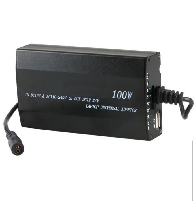 Incarcator universal laptop 100W-120W priza si auto cu 8 conectori