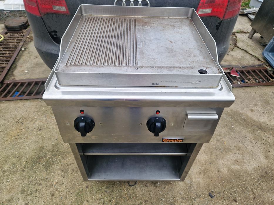 Gratar electric inox, la.380v de.putere, striat, neted