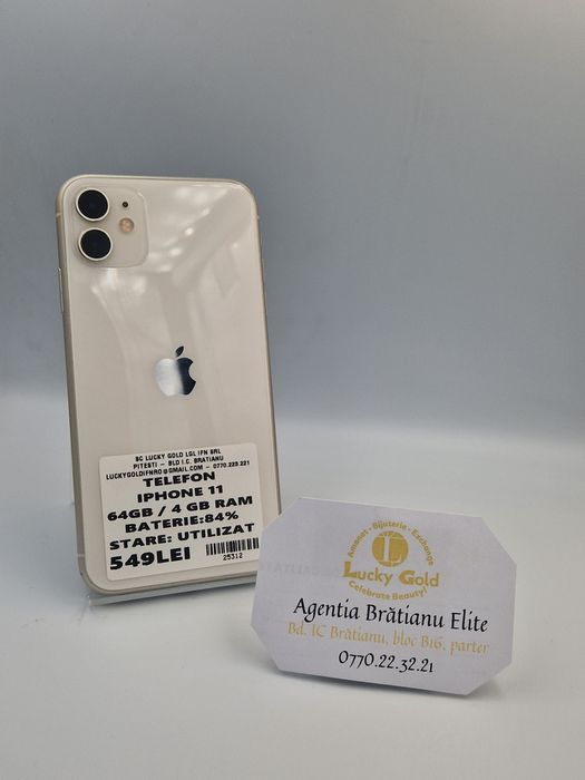 Iphone 11 64 GB Bat 84% cod 25312
