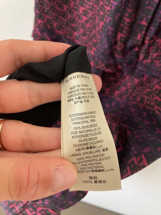 Burberry silk dress