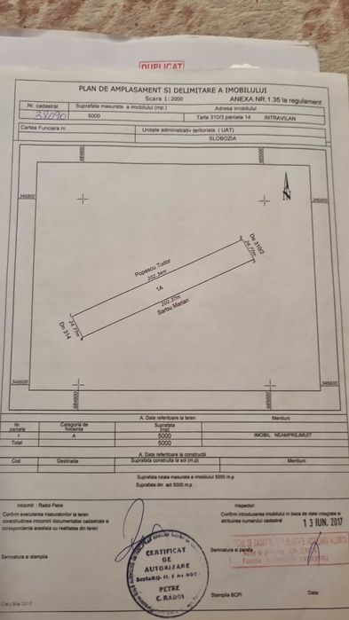 Teren 5000 m intravilan