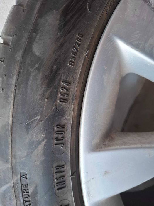 Лети джанти 17 5х112 с гуми Dunlop 225 45 17 dot0524