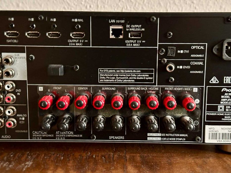 Pioneer VSX 924 - 7.2 AV