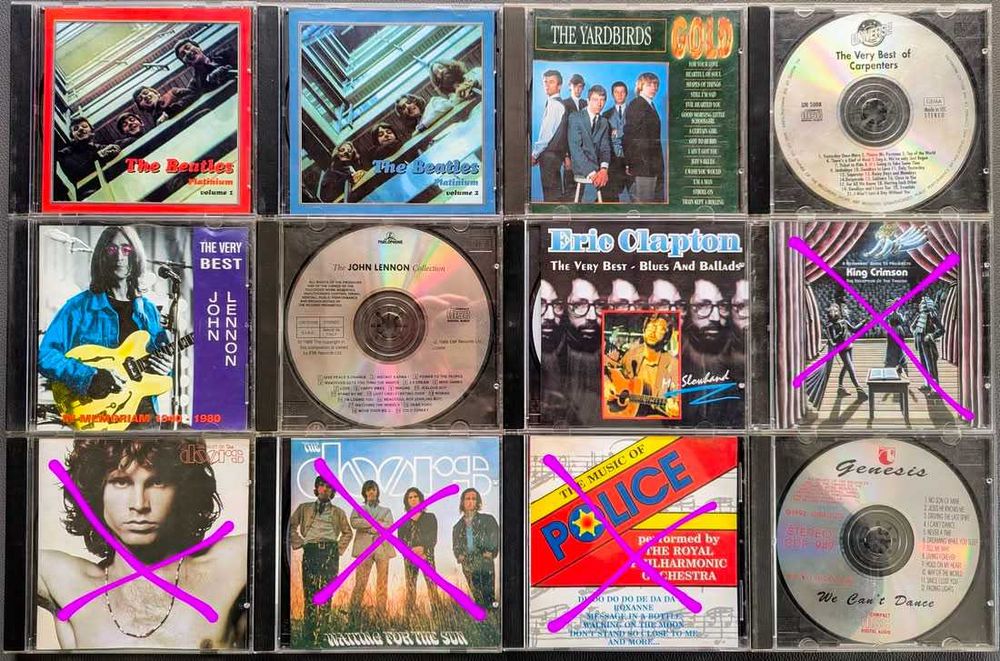 музикални CD рок, класика, танго, коледа