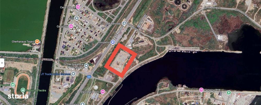 Teren pentru HALA 6.600 mp – POD Navodari, Ecluza – Rompetrol PORT
