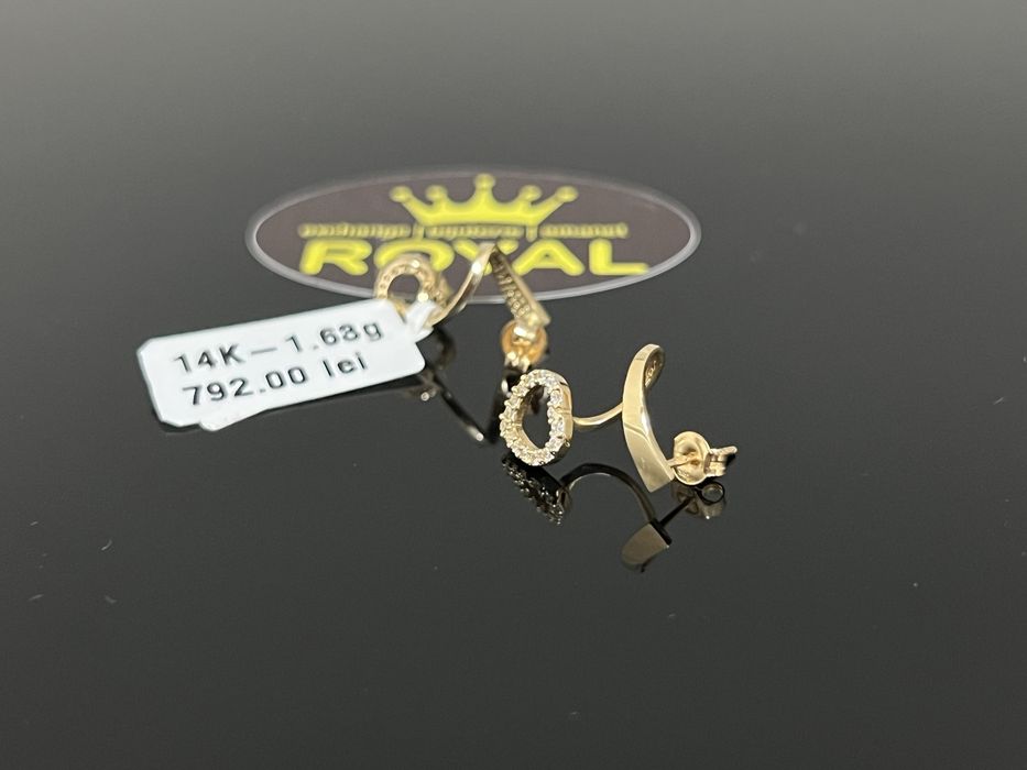 Bijuteria Royal CB : Cercei dama aur 14K 585   1,63 gr