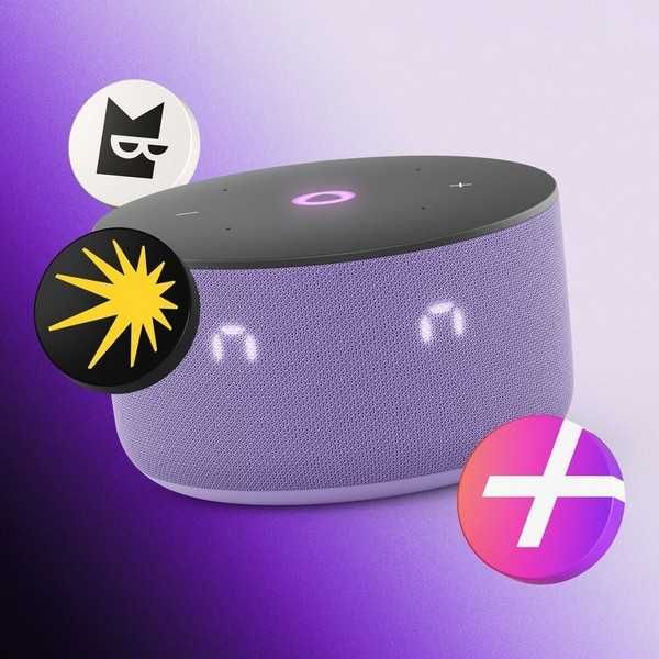 Умная колонка Яндекс Станция Мини 3 с часами с Алисой, 12Вт (Лиловый)