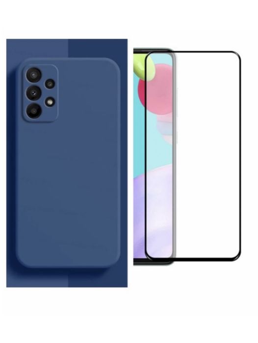 Husa Camera Safe Alcan si Folie Sticla 22D Samsung A13/A15/A33/A34/A36