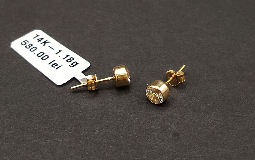 Cercei Aur 14k/585.   1,18 grame