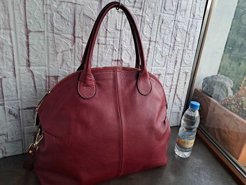 дамска чанта, Uggari
голяма червена торба-естествена кожа