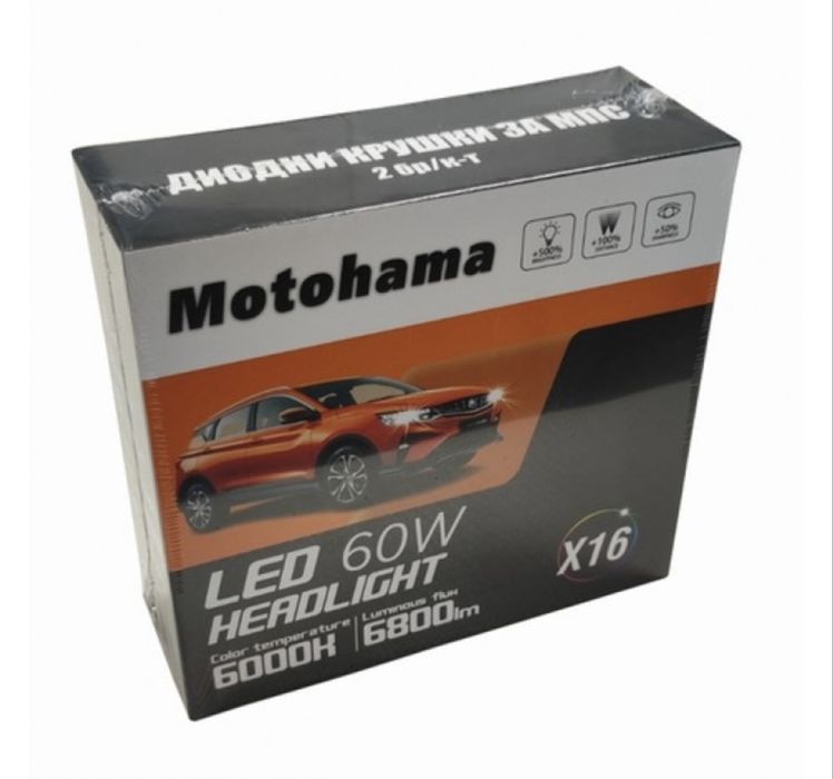 Диодни крушки H1/H4/H7, 120W (LED)