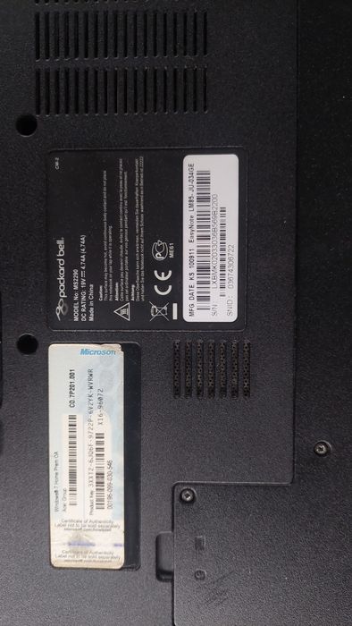 Laptop Packard Bell i3