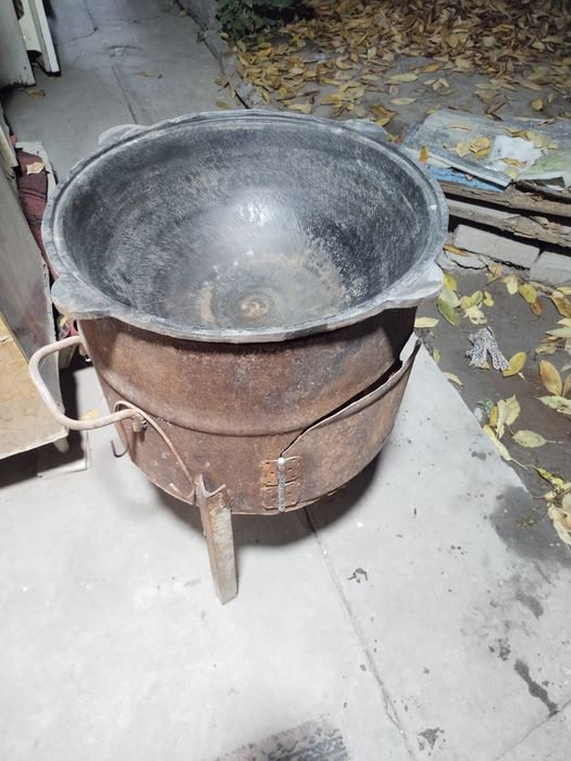 Казан чугун + очаг