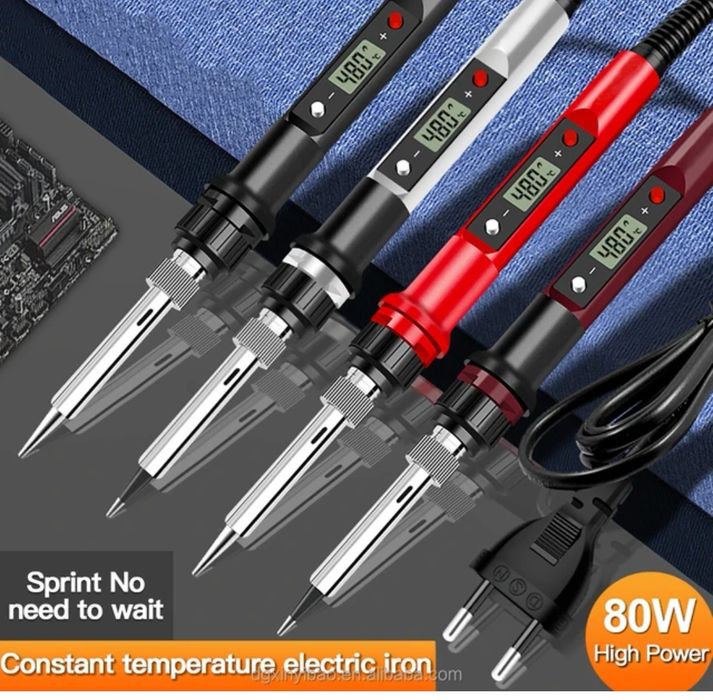 Професионален поялник 80W с електронно регулиране на температурата