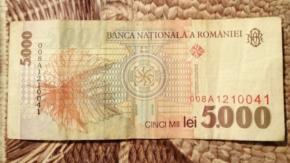 Numai ptr. colecționat, 5000 lei 1998