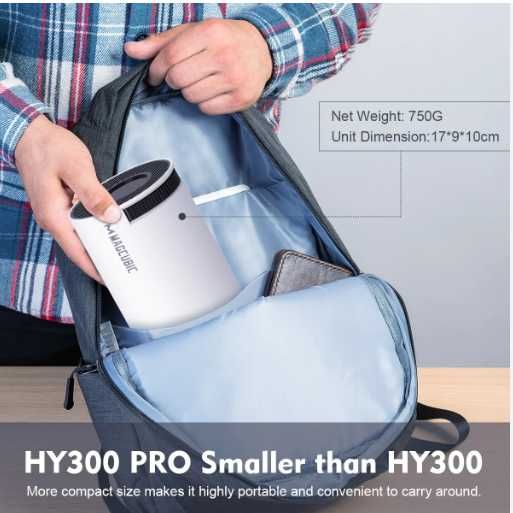 %PRO+ видео проектор до 130 инча екран 4K с Android 11 Youtube Netflix