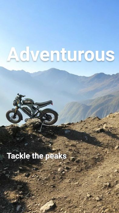 Electric Bike 1500W Rear Motor  20" Fat Tire Lithium Battery 48V 41AH