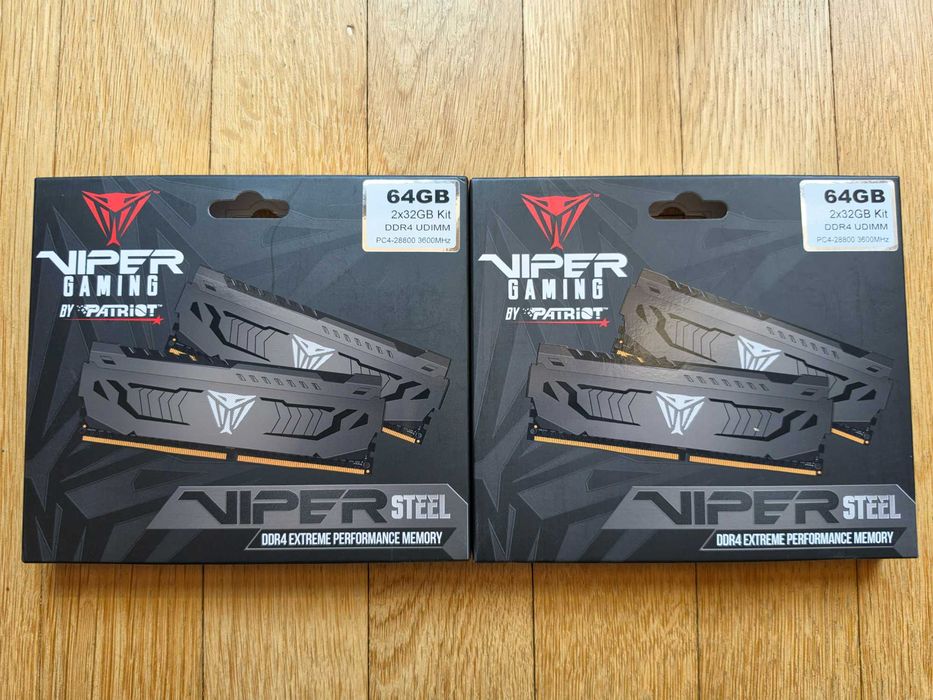 Гаранция! Ram памет Patriot Viper Steel 128GB (4 x 32GB) DDR4 3600MHz
