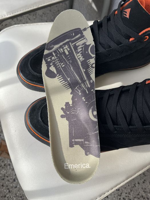 Emerica Omen Hi x Biltwell Skate Shoes 43