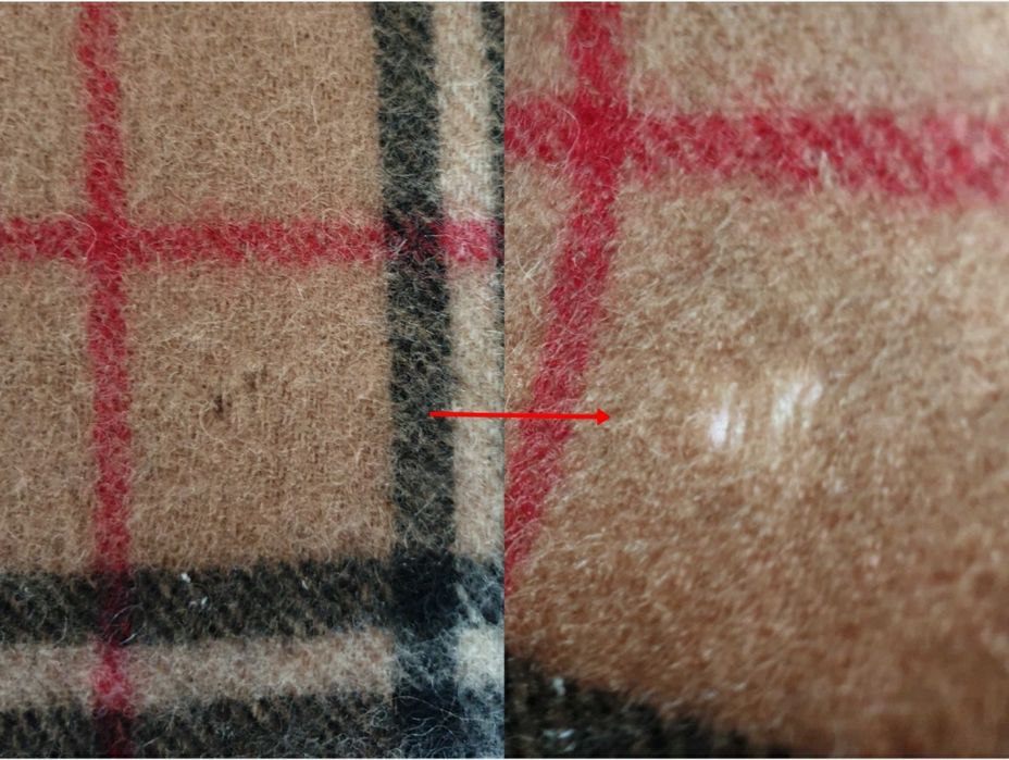 Fular camel bej tartan lana Burberry